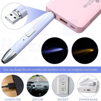 LED Stift mit USB-Kabel, Aufbewahrungsbox & Lupenaufsatz für Diamond Painting