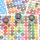 447 DMC Nummern Sticker in Farbe Rund